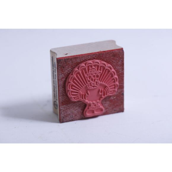 Thanksgiving, Turkey Pilgrim, Message Stamp, Autumn, Fall, Bird - Picture 2 of 3